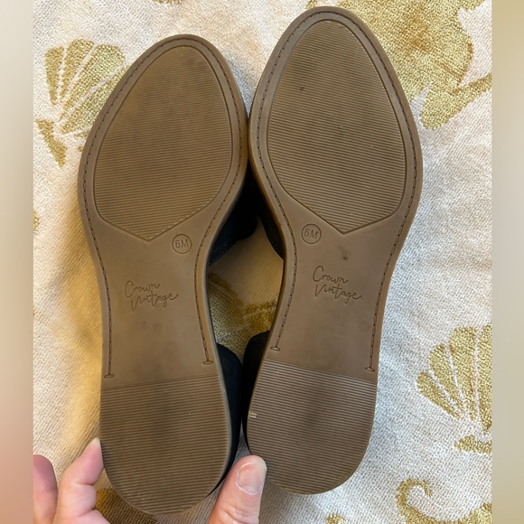 Women’s Crown Vintage slip on shoe - Black with pewter studs - Size 6 - Picture 3 of 4